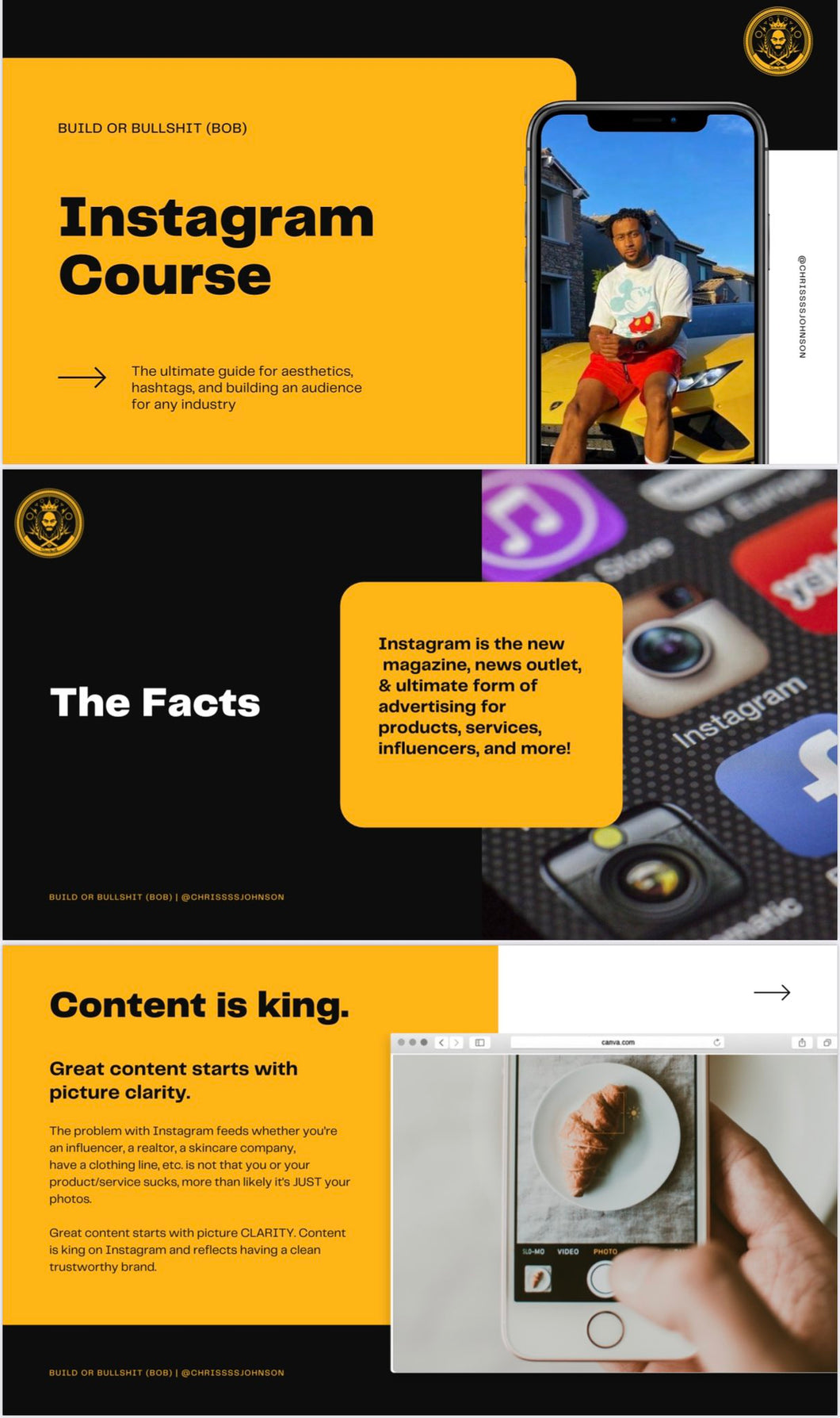 B.o.B Instagram Course
